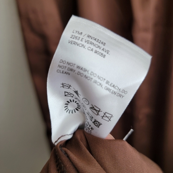 Reformation Frankie Silk Dress in Cafe size 8 NWT - Picture 8 of 11